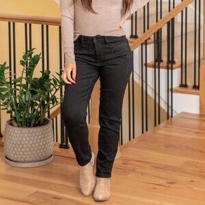 Judy‎ Blue Rhinestone Embellished High Rise Slim Fit